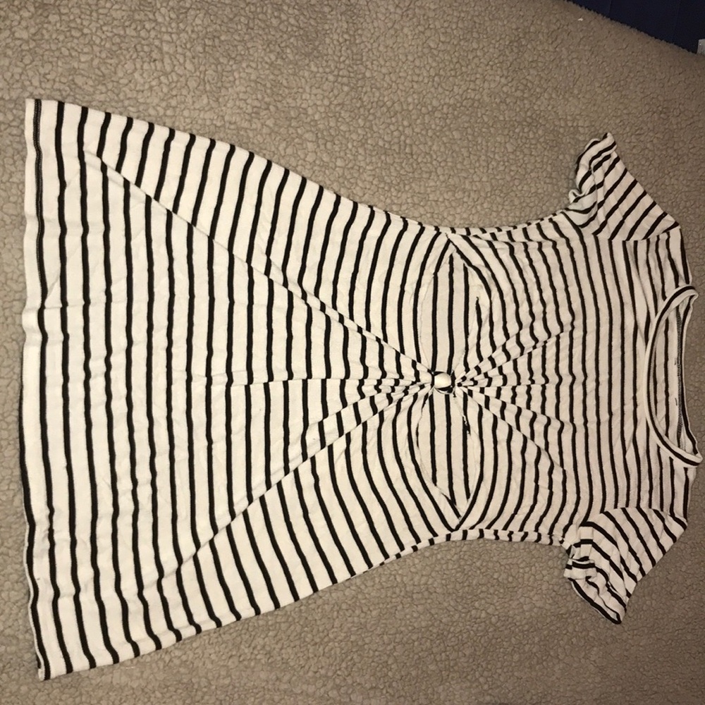 Striped body con dress
